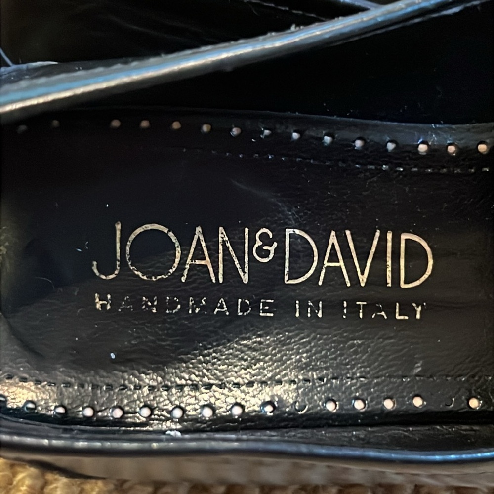 Joan & David Black Leather Horsebit Loafer Handmade in Italy - Picture 2 of 8